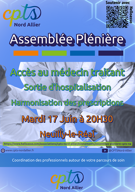 CPTS Nord Allier - 17 juin 2025 - Assemblée Plénière