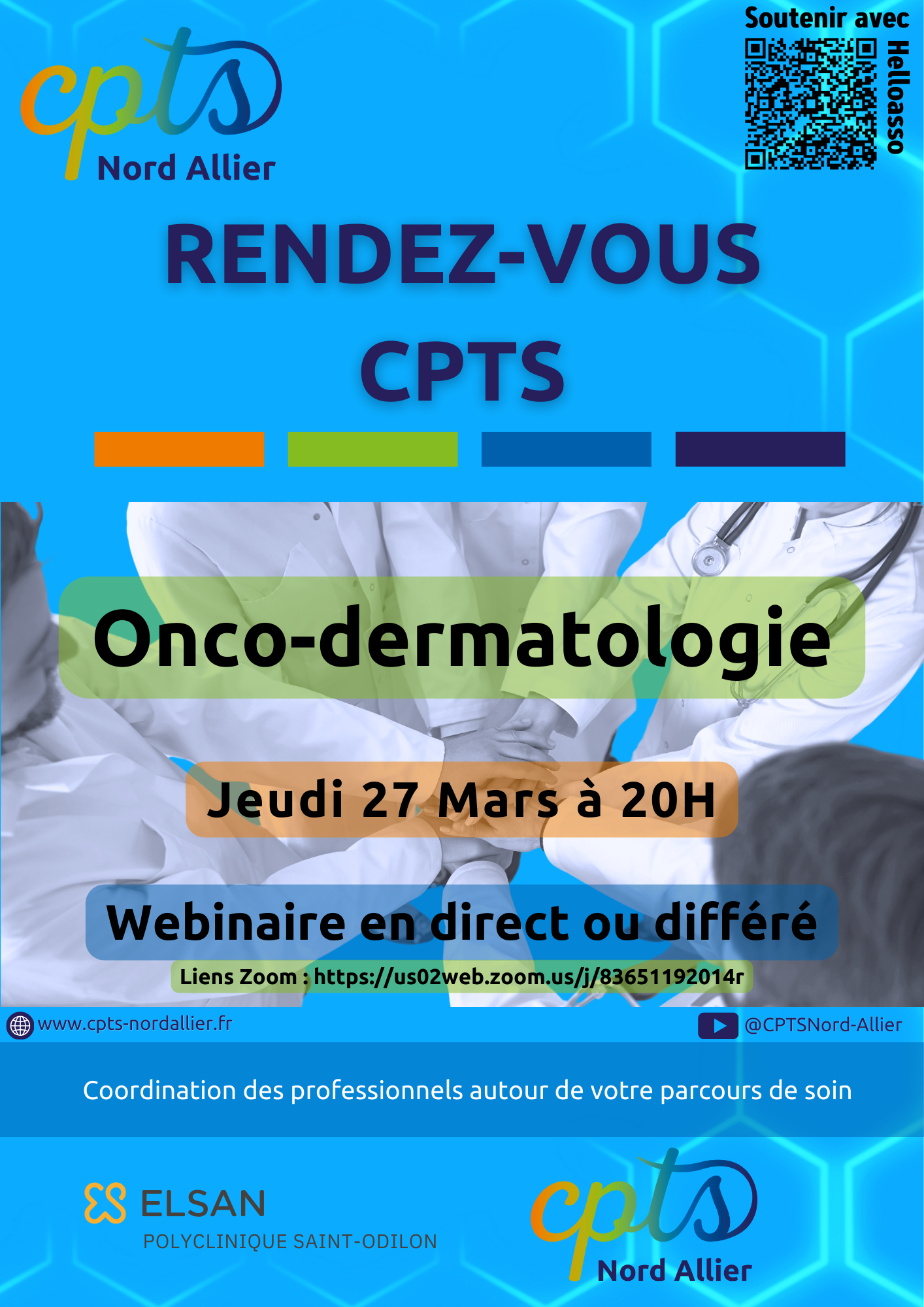 Soirée organisée par la CPTS Nord Allier autour de l'onco-dermatologie