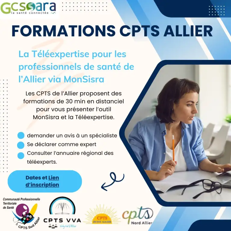 Formations téléexpertise de la CPTS Nord Allier