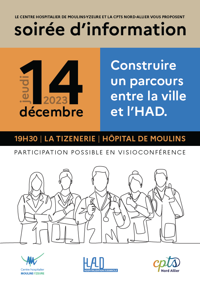 Programme de la soirée d'information de la CPTS Nord Allier du 14 décembre 2023